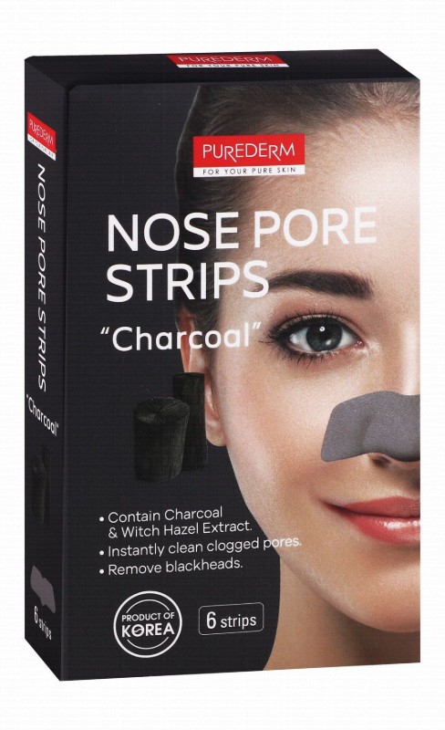 Purederm Nose Pore Strips with Charcoal & Witch Hazel Extract - parabens free