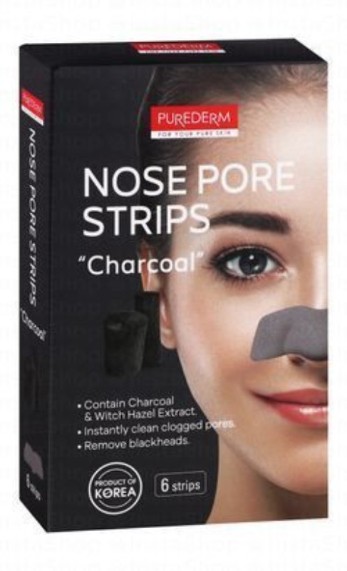 Purederm Nose Pore Strips with Charcoal & Witch Hazel Extract - parabens free