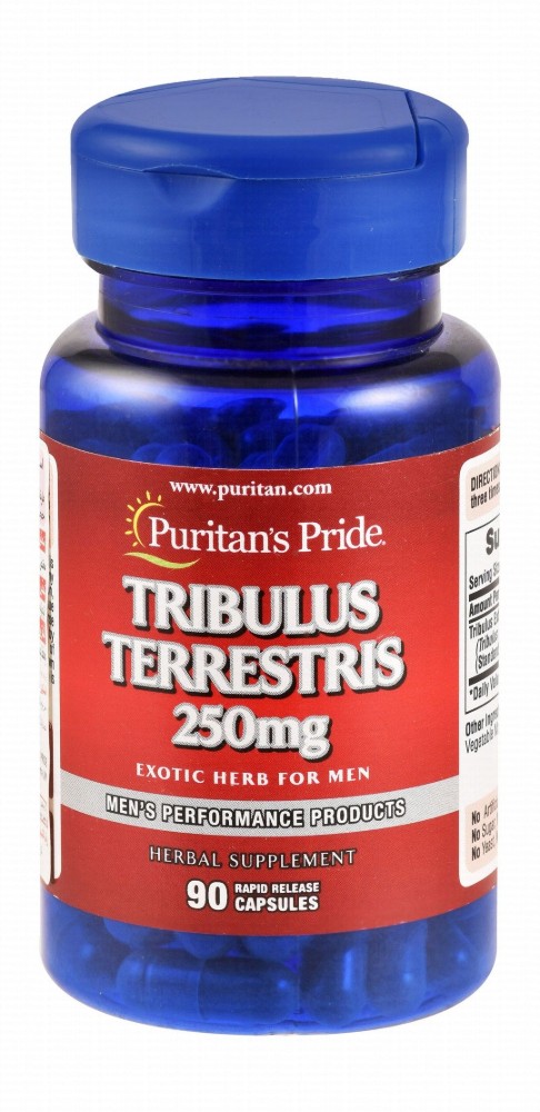 Puritan's Pride 250mg Tribulus Terrestris Men's Herbal Supplement - gluten free, soy free, wheat free