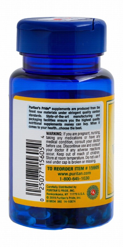 Puritan's Pride Sunvite 25mcg Vitamin D3 Supplement - preservatives free, gluten free, lactose free