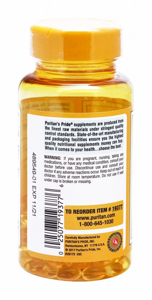 Puritan's Pride Sunvite Mega Potency Vitamin D3 125mcg (5000IU) Supplements - sugar free, lactose free, gluten free