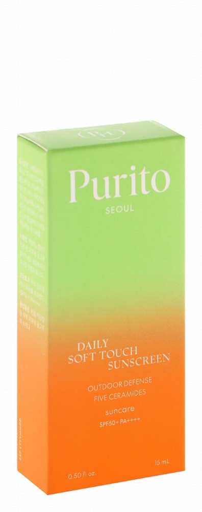 Purito Daily Soft Touch Facial Sunscreen with Five Ceramides SPF50+ PA++++ - vegan