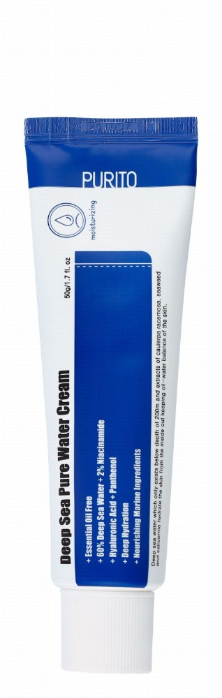 Purito Deep Sea Pure Water Moisturizing Face Cream - fragrance free, essential oils free