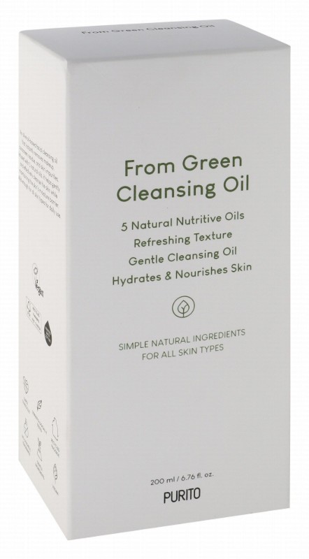 Purito From Green Refreshing, Hydrating & Nourishing Facial Oil Cleanser for All Skin Types - vegan