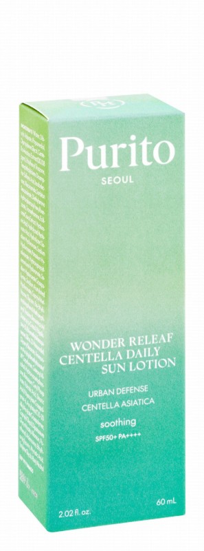 Purito Wonder Releaf Soothing Facial Sunscreen with Centella Asiatica SPF50+ PA++++ - vegan, cruelty free, synthetic fragrance free
