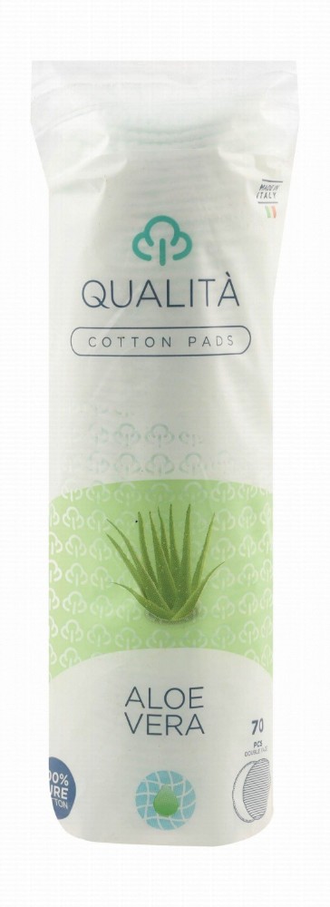 Qualita Cotton Pads with Aloe Vera