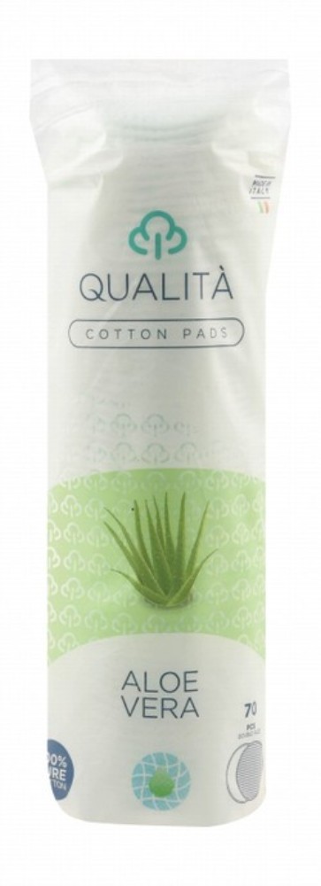Qualita Cotton Pads with Aloe Vera