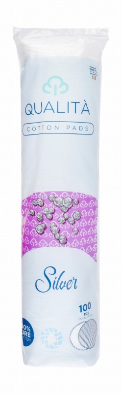 Qualita Silver Double Face Cotton Pads