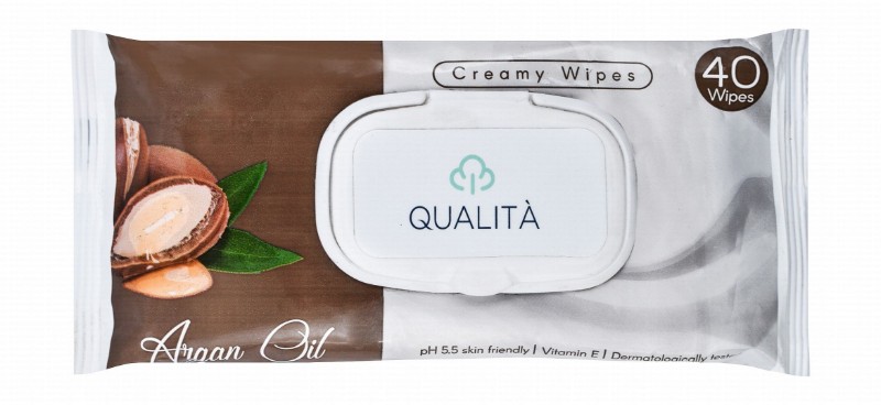Qualita Wipes with Argan Oil - alcohol free