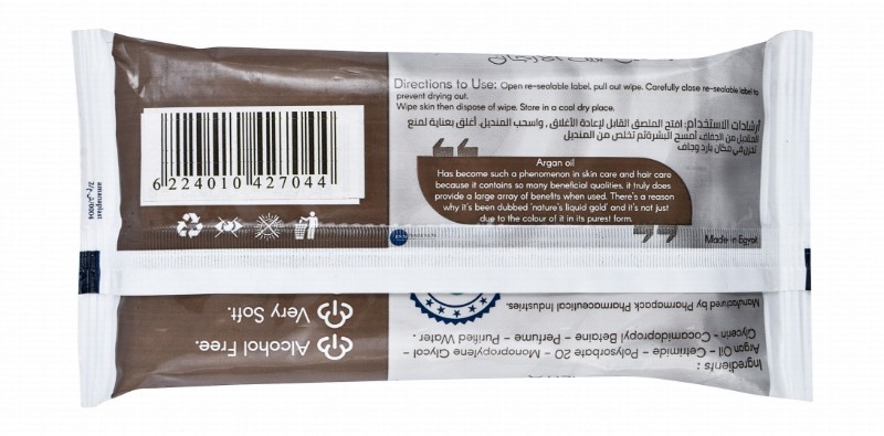 Qualita Wipes with Argan Oil - alcohol free