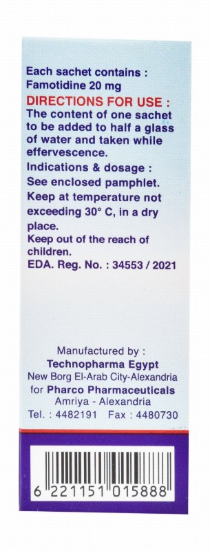 Rani-F 20mg Famotidine Effervescent Granules