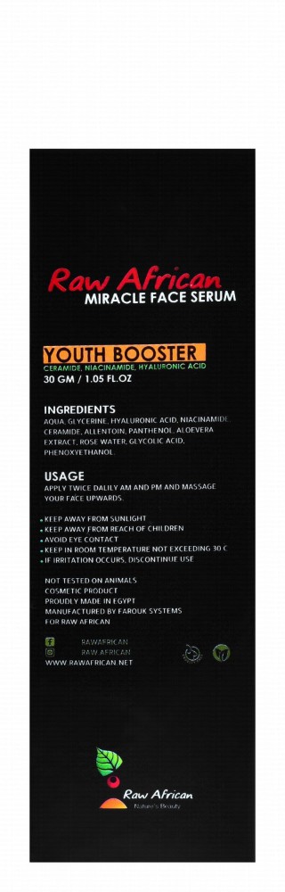 Raw African Miracle Face Serum - cruelty free