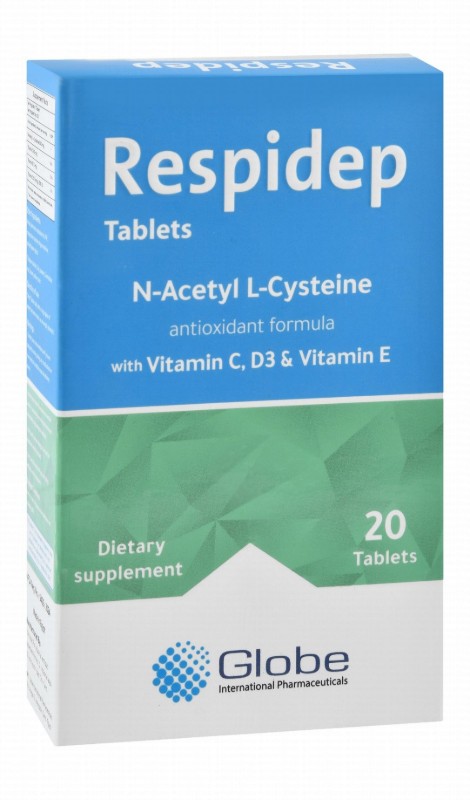 Respidep 300mg N-Acetyl L-Cysteine Supplement with Vitamins C, D3 & E