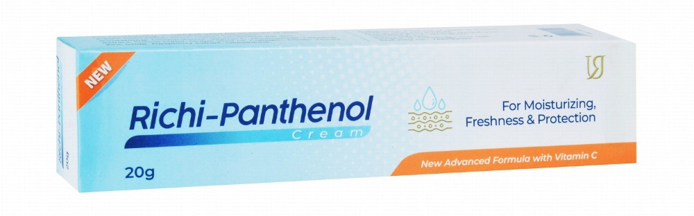 Richi-Panthenol Moisturizing & Protecting Face & Body Cream with Vitamin C for All Skin Types