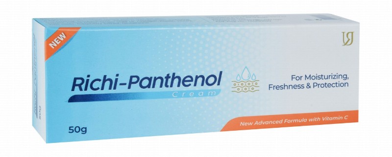 Richi-Panthenol Moisturizing Face & Body Cream with Vitamin C for All Skin Types