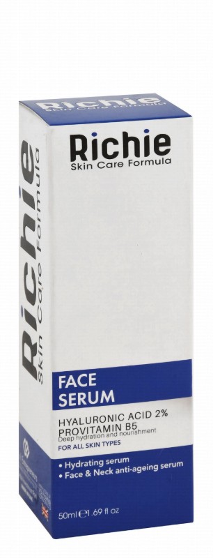 Richie Anti-Aging, Hydrating & Deep Nourishing Face & Neck Serum with Hyaluronic Acid & Provitamin B5 for All Skin Types