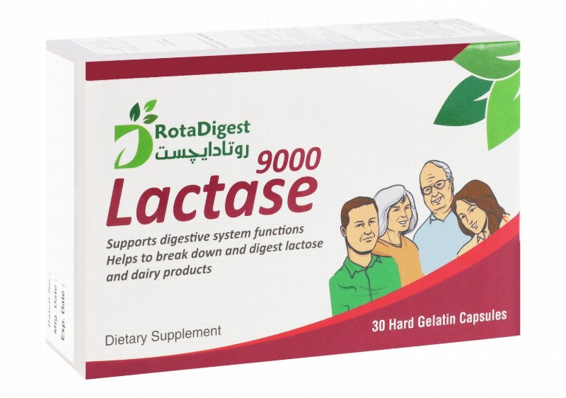 RotaDigest 300mg Lactase Digestive System Function Support Supplement