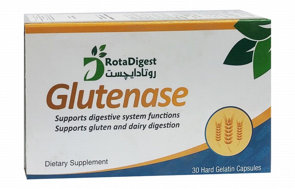 RotaDigest Glutenase Digestive System Functions Support Supplement
