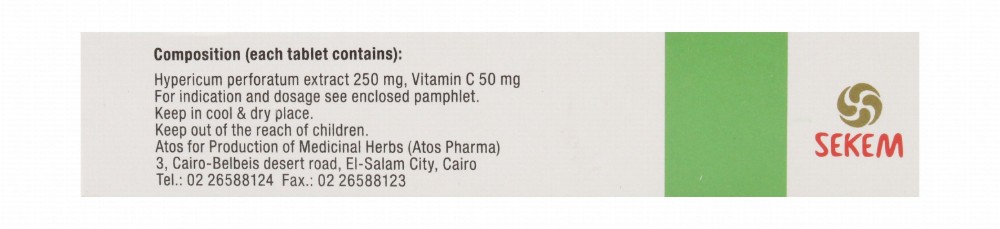 Safamood 50mg Vitamin C & 250mg Hypericum Perforatum Extract Supplement