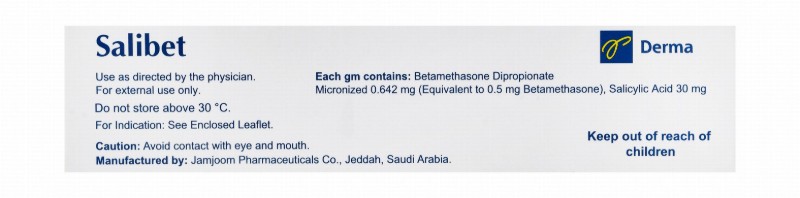 Salibet 0.05% Betamethasone Dipropionate & 3% Salicylic Acid Ointment