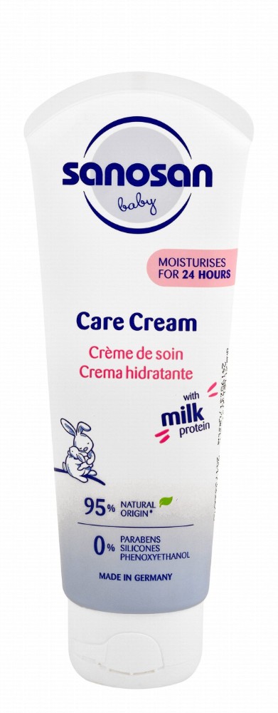Sanosan Baby Care Cream with Olive Oil Extract & Milk Protein - parabens free, silicones free, paraffins free
