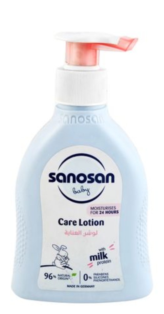 Sanosan Baby Care Lotion with Milk Protein - parabens free, silicones free, phenoxyethanol free