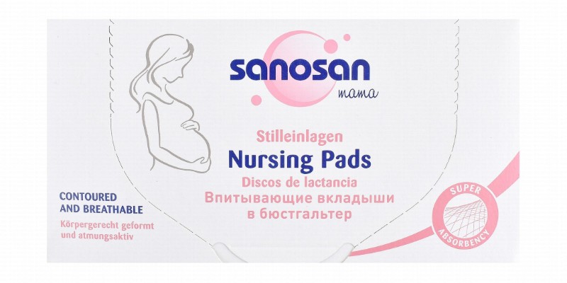 Sanosan Mama Contoured & Breathable Nursing Pads