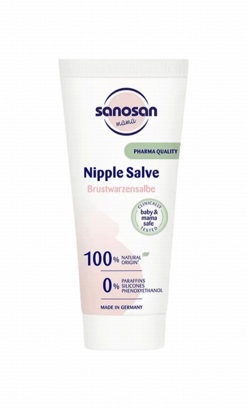 Sanosan Mama Natural Nipple Salve - paraffins free, silicones free, phenoxyethanol free