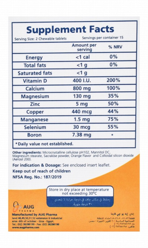 Sanso Cal-D 800mg Calcium Supplement with Vitamin D & Minerals
