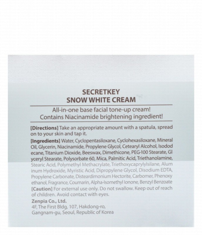 Secret Key Snow White Cream