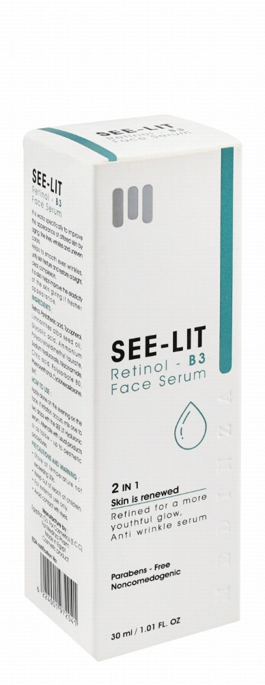 See-Lit 2in1 Renewing & Anti-Wrinkle Face Serum with Retinol & Vitamin B3 - parabens free, non comedogenic
