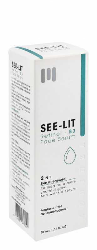 See-Lit 2in1 Renewing & Anti-Wrinkle Face Serum with Retinol & Vitamin B3 - parabens free, non comedogenic