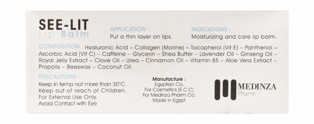 See-Lit Moisturizing Lip Balm with Hyaluronic Acid