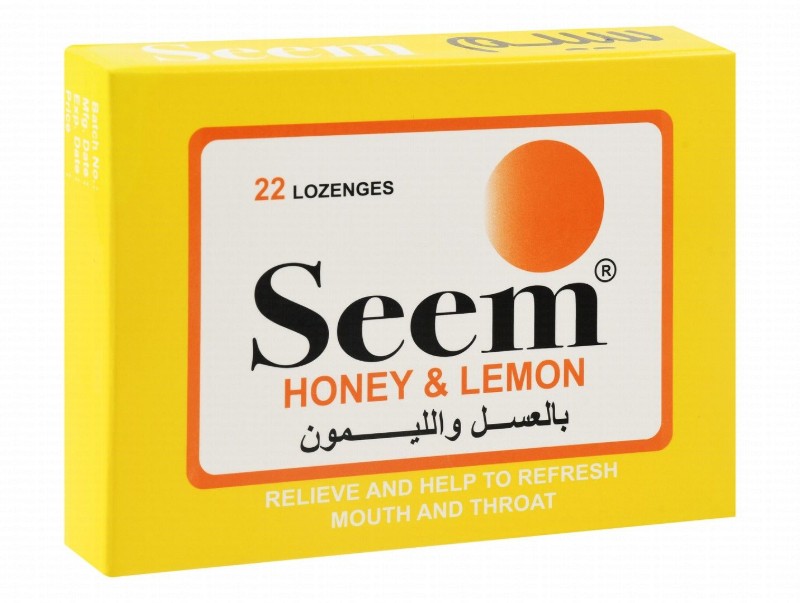 Seem Relieving & Refreshing Lozenges Honey & Lemon Flavor
