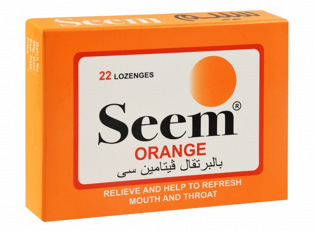 Seem Relieving & Refreshing Lozenges Orange Flavor