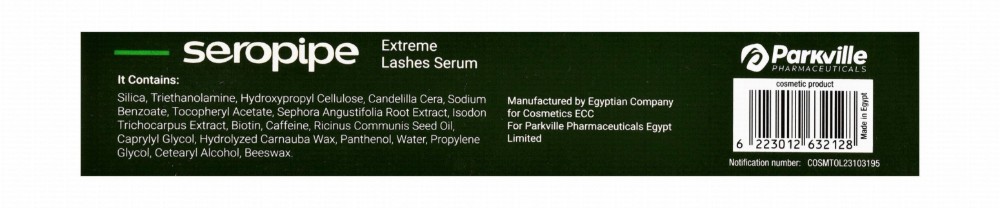 Seropipe Extreme Strengthening & Stimulating Growth Serum for Weak, Short & Thin Lashes & Eyebrows