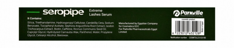 Seropipe Extreme Strengthening & Stimulating Growth Serum for Weak, Short & Thin Lashes & Eyebrows