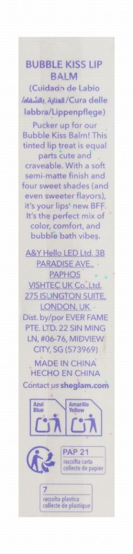 Sheglam Bubble Kiss Lip Balm Berries - cruelty free