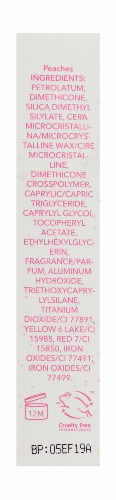 Sheglam Bubble Kiss Lip Balm Peaches - cruelty free