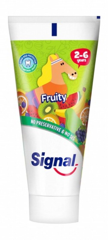 Signal Toothpaste Fruity Flavor for Kids (2-6 Years) - SLS free, preservatives free