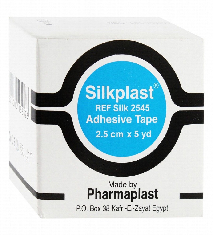 Silkplast Hypoallergenic Adhesive Silk Tape (2.5cmx5yd)