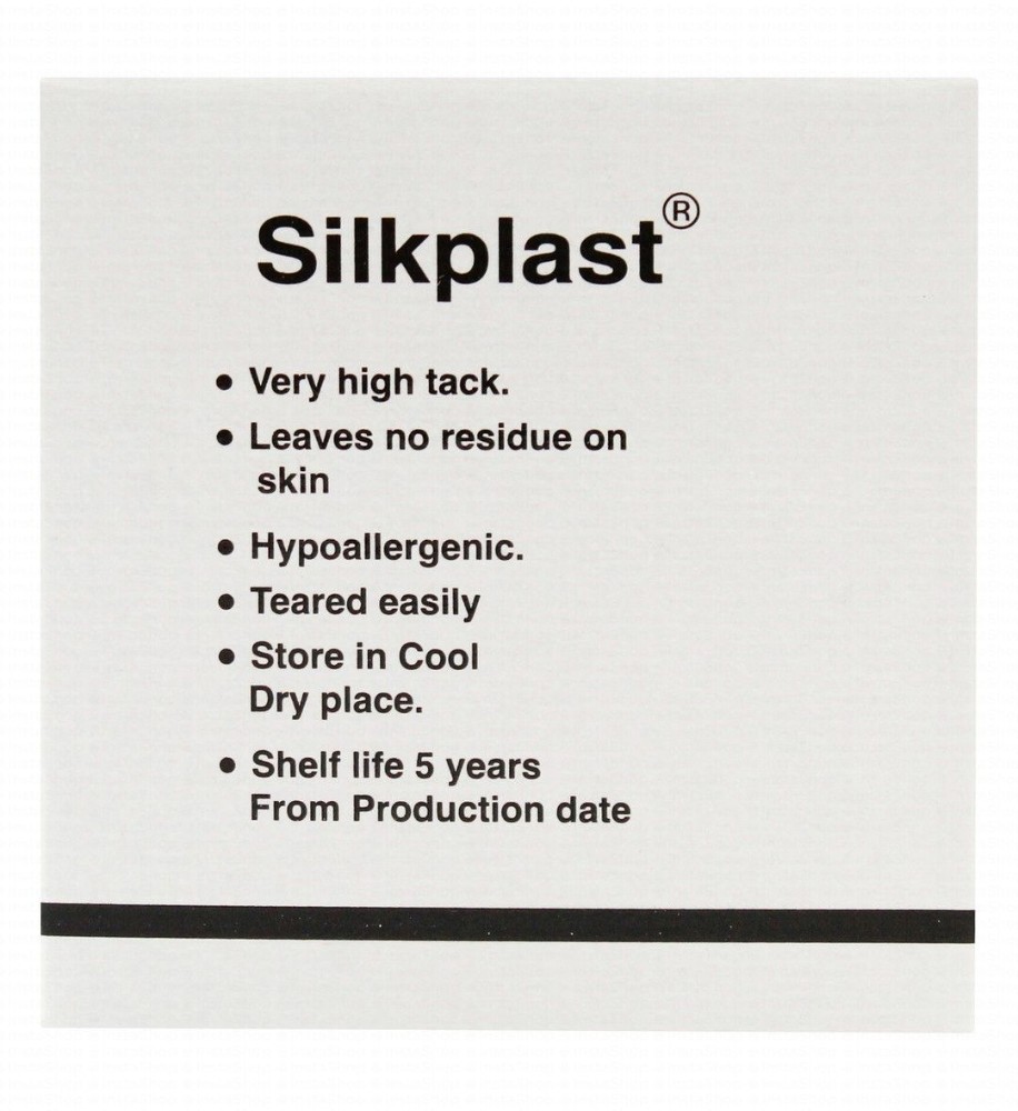 Silkplast Hypoallergenic Adhesive Silk Tape (2.5cmx5yd)