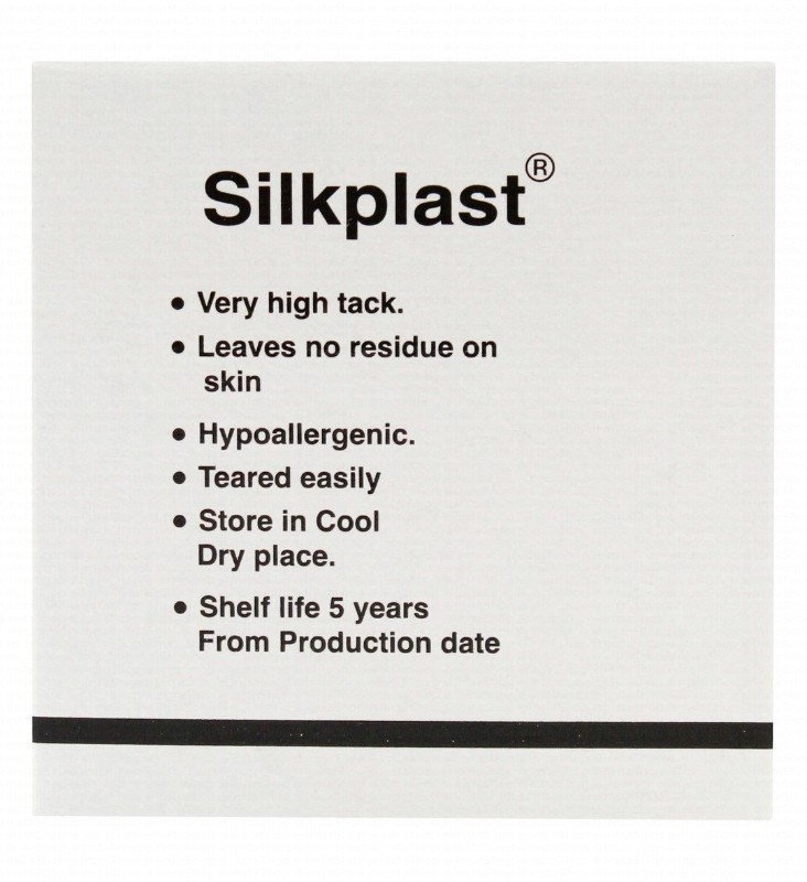 Silkplast Hypoallergenic Adhesive Silk Tape (2.5cmx5yd)