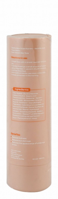 Skinify Antioxidant Glowing & Early Aging Signs Delaying Face Cream with Multivitamins & Ascorbic Acid for Dull & Uneven Skin Tone