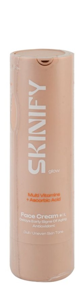 Skinify Antioxidant Glowing & Early Aging Signs Delaying Face Cream with Multivitamins & Ascorbic Acid for Dull & Uneven Skin Tone