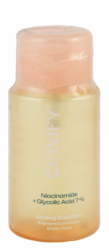 Skinify Brightening & Exfoliating Toning Solution with Niacinamide & 7% Glycolic Acid for All Skin Types