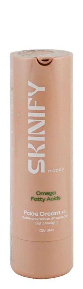 Skinify Lightweight Mattifying & Sebum Production Balancing Face Cream with Omega Fatty Acids for Oily Skin