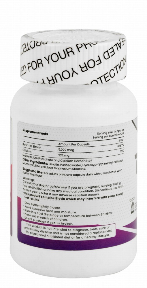 Sofi Life Daily Vit 5000mcg Biotin Hair, Skin & Nails Health Support Dietary Supplement