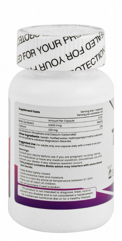 Sofi Life Daily Vit 5000mcg Biotin Hair, Skin & Nails Health Support Dietary Supplement
