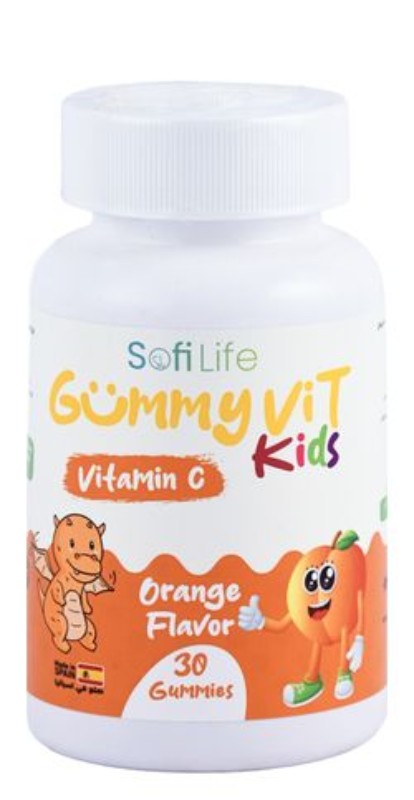 Sofi Life Gummy Vit Vitamin C Dietary Supplement for Kids Orange Flavor - gluten free, artificial colors free, dairy free